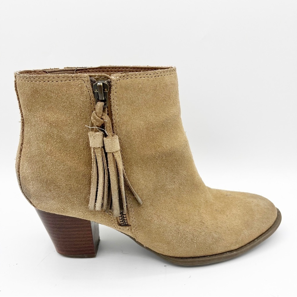 Vionic Madeline Suede Fringe Ankle Boot - Picture 4 of 13